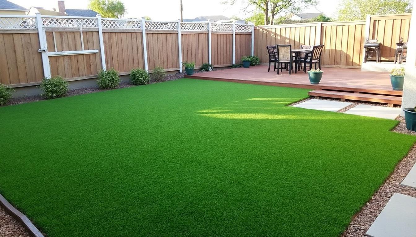 découvrez nos conseils et astuces pour choisir le gazon synthétique idéal pour un espace extérieur de 100m2. optez pour une solution esthétique et durable qui transformera votre jardin en un véritable havre de paix, tout en facilitant son entretien. améliorez l'apparence de votre extérieur avec des options adaptées à vos besoins.