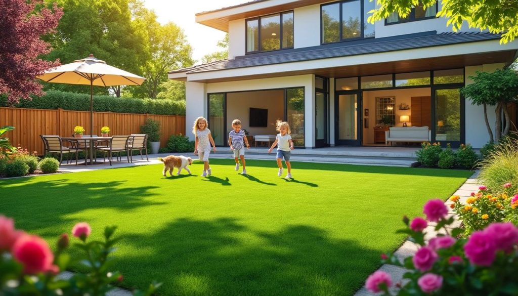 découvrez les avantages du gazon synthétique chez leroy merlin : esthétique, entretien minimal, durabilité et respect de l'environnement. faites le bon choix pour votre jardin avec des produits de qualité adaptés à vos besoins.