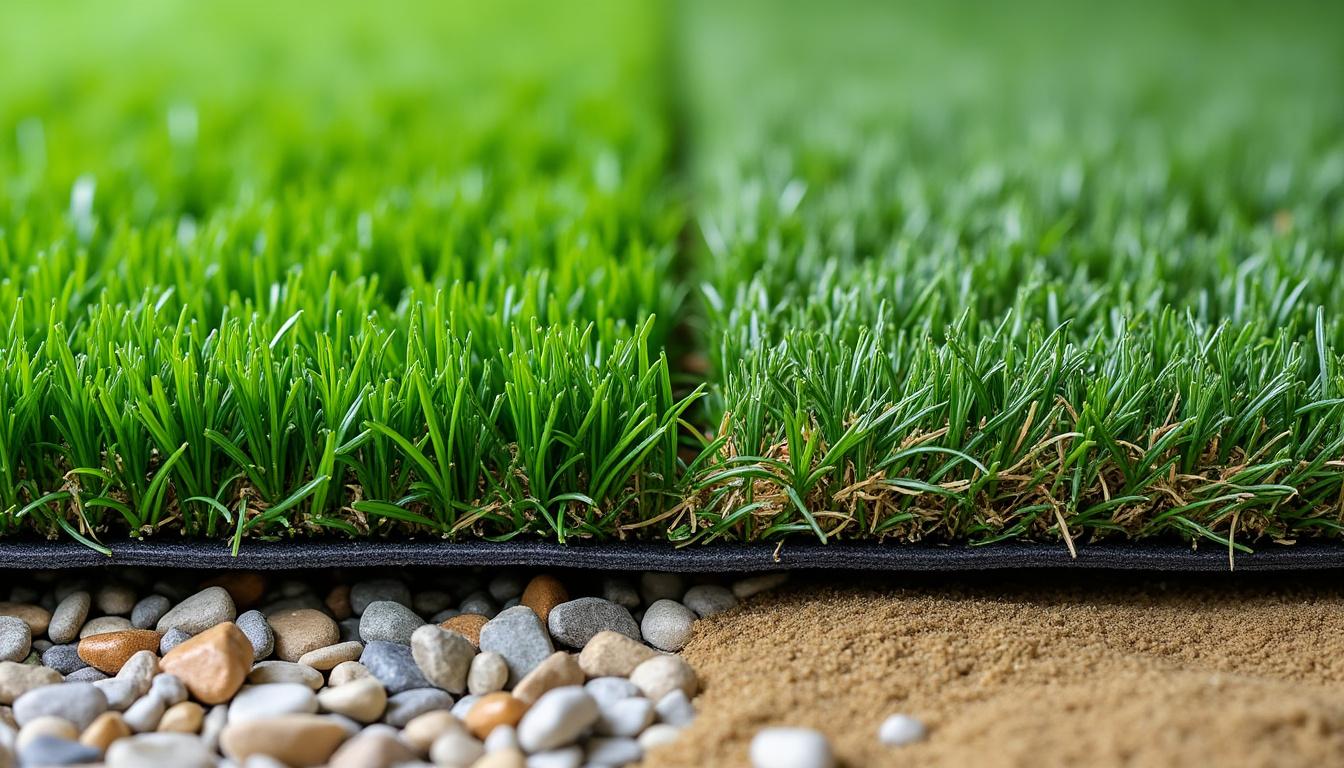 découvrez les avantages du gazon synthétique gris pas cher en 2025 : modernité, entretien facile et économies. optez pour une solution durable à petit prix pour sublimer vos extérieurs.